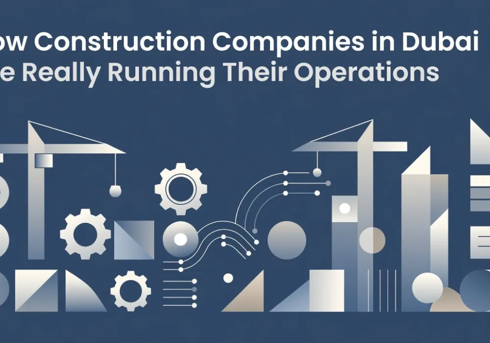Professional header image for industry analysis: How Construction Companies in Dubai Are Really Running Th...