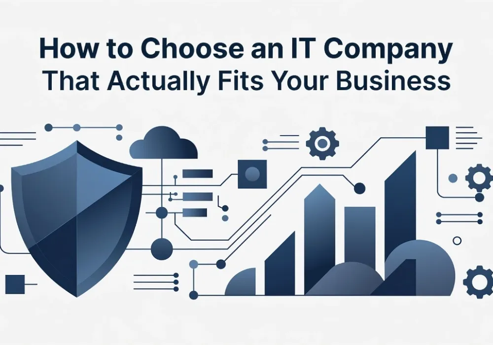 Professional header image for industry analysis: How to Choose an IT Company That Actually Fits Your Business