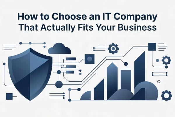 Professional header image for industry analysis: How to Choose an IT Company That Actually Fits Your Business